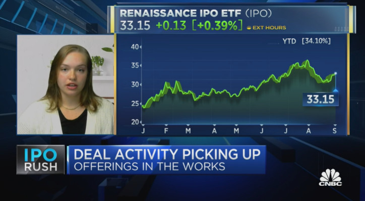 Avery Spear from Renaissance Capital discussing IPO deal activity on CNBC