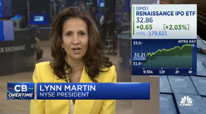 Lynn Martin, NYSE president, discusses the Renaissance IPO ETF on CNBC